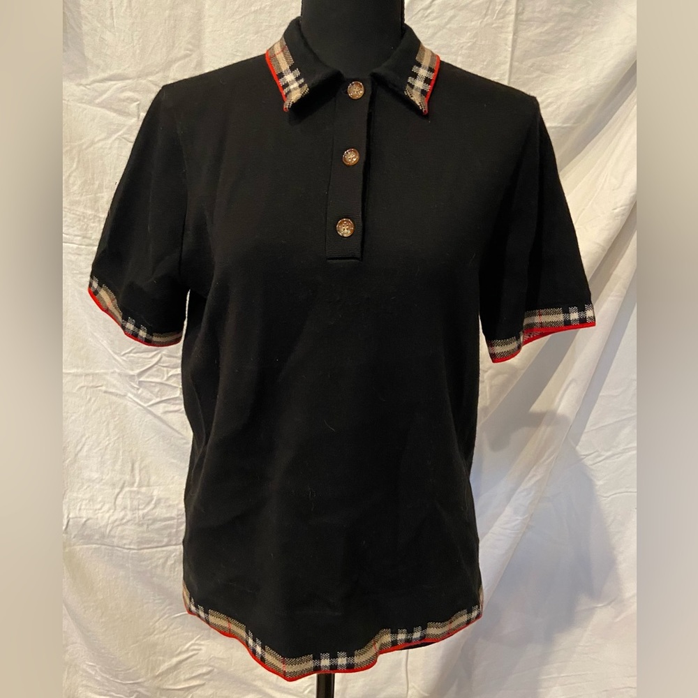 Burberry polo sweater M- Classic!